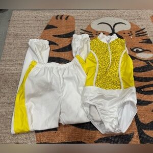 Weissman Yellow and White Activewear
